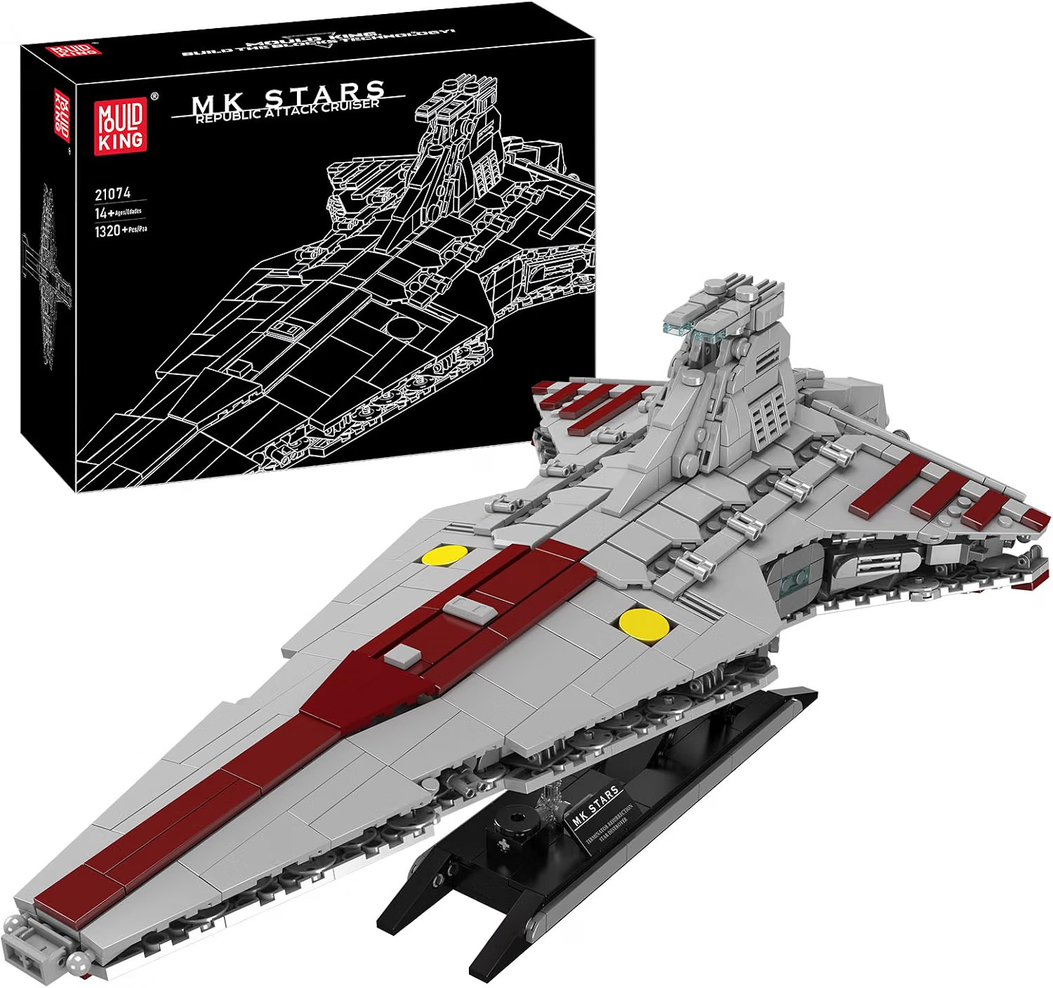 🚀 Mould King Republic Attack Cruiser – Ikonisches Klemmbaustein-Raumschiff