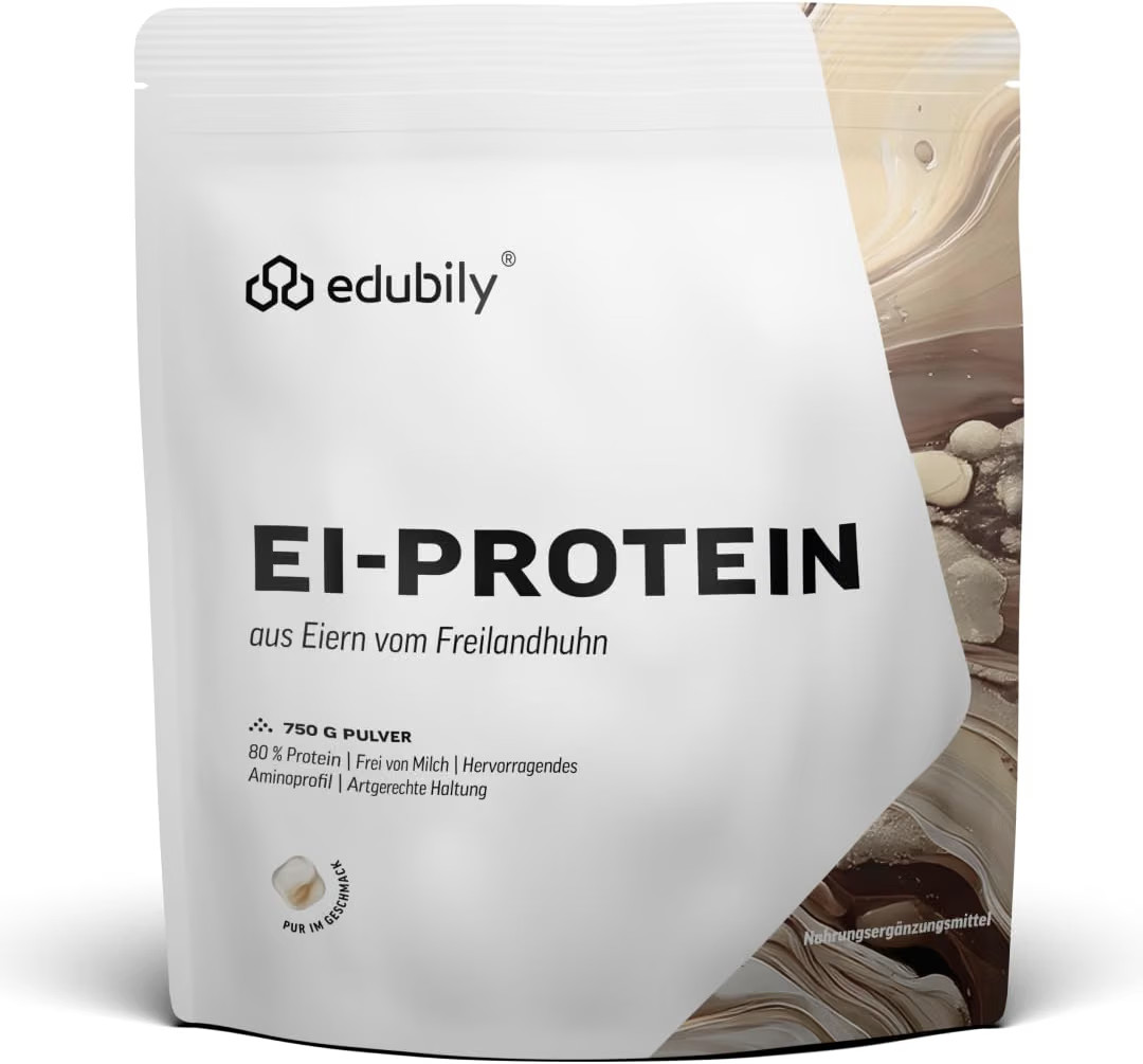 🥚 edubily Ei-Protein – Hochwertiges Eiklar-Protein aus Freilandhaltung