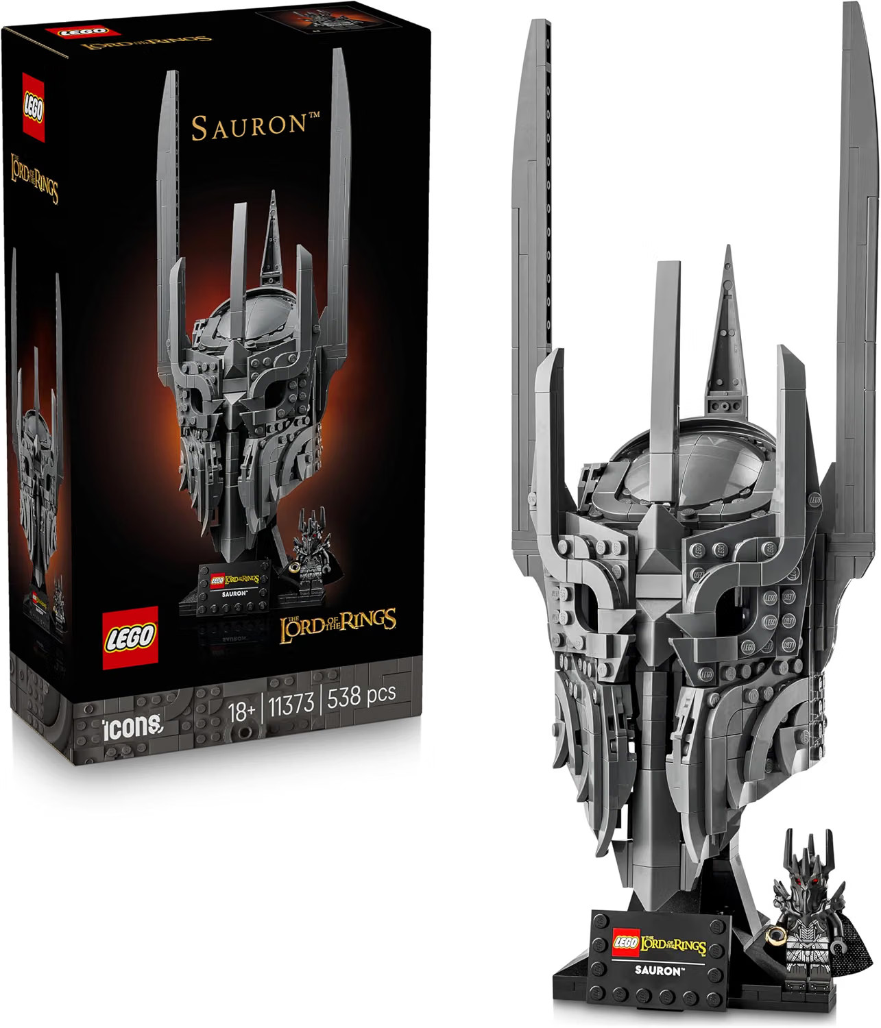 ⚔️ LEGO Herr der Ringe Saurons Helm – Ikonischer dunkler Helm