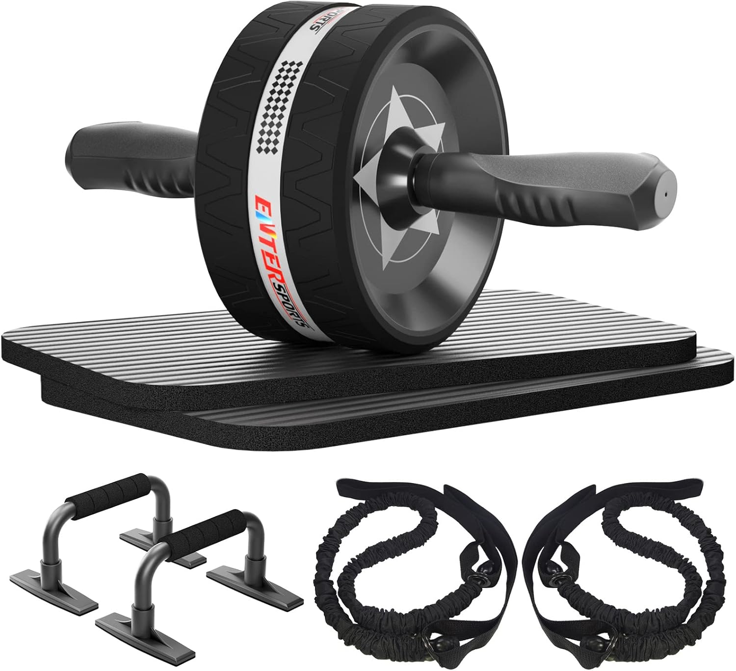 🔥 Bauchroller-Komplett-Set – 6-teiliges Homeworkout-Bundle